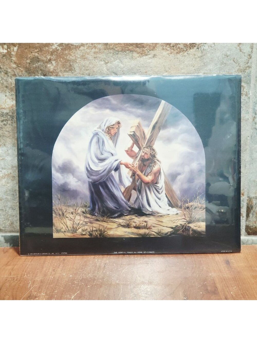 Vintage Unframed The Gentle Touch Artist Dona Gelsinger Art Print 1993 Lithograp